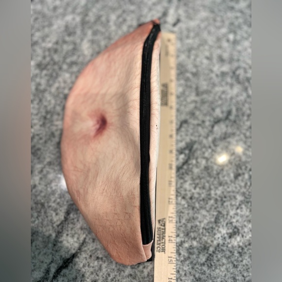 Originality | Dad Bod | Fanny Pack | Hairy Beer Belly | 6H x 15L x 2.5D - Picture 4 of 7